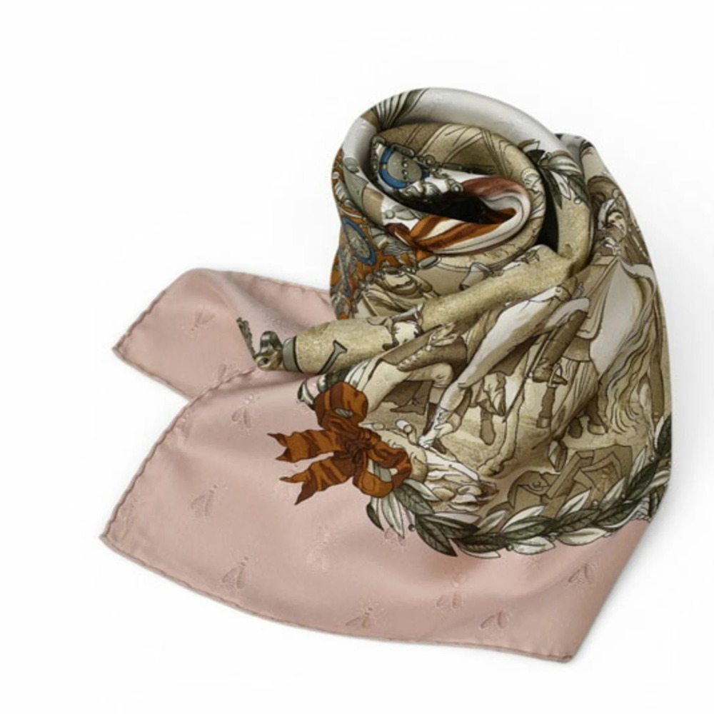 HERMES Authentic Cream Scarf - Picture 3 of 11